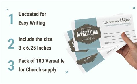 Amazon Pastor Appreciation Offering Envelopes Pack Of 100