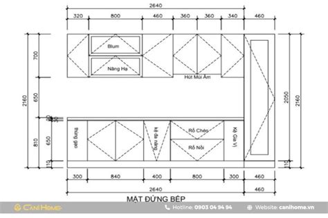 Kích Thước Tủ Bếp Chữ I Theo Chuẩn Không Gian Bếp Việt