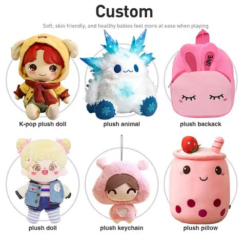 Factory Custom Plush Toy Plushies Cute Soft Plush Dolls Low MOQ 20cm