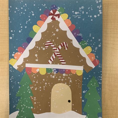 Paper Gingerbread House Art Project — Mme Marissa