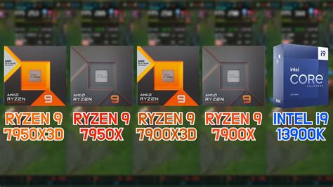 Ryzen 9 7950x3d Vs 7950x Vs 7900x3d Vs 7900x Vs I9 13900k With Rtx 4090