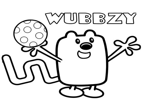 Coloriages Wubbzy Avec Des Chiffres Wow Wow Wubbzy Coloring Pages The