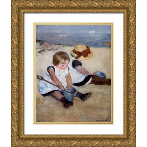 Cassatt Mary 26x32 Gold Ornate Wood Framed With Double Matting Museum