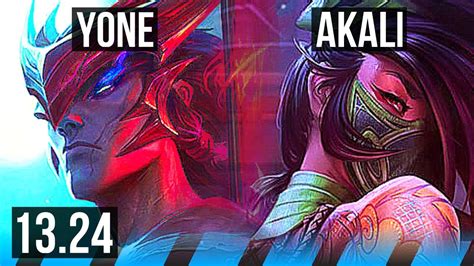 Yone Vs Akali Mid Quadra Games Dominating Kr