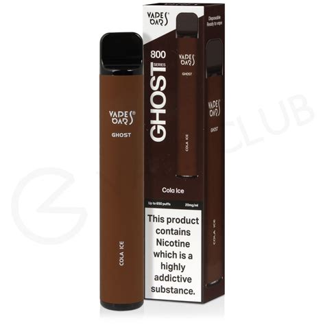 Cola Ice Vapes Bars Ghost 800 Disposable Vape