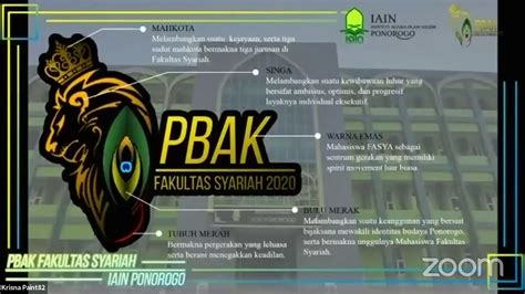 PBAK Fakultas Syariah IAIN Ponorogo Tahun 2020 Bagian 2 Hari 1 YouTube