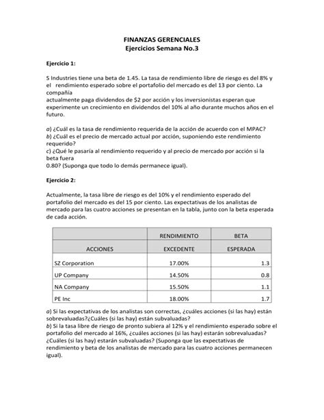 Ejercicios Semana 3