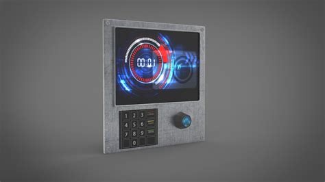 Sci-Fi Wall Panel 3D Model