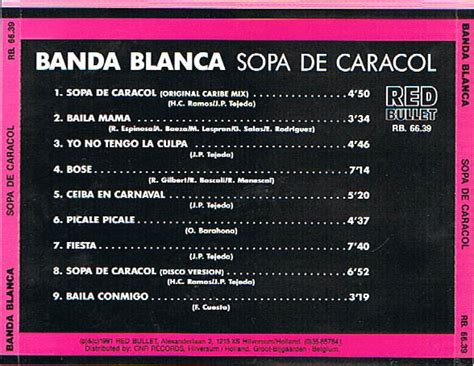 Banda Blanca Sopa De Caracol CD Album VinylHeaven Your Source