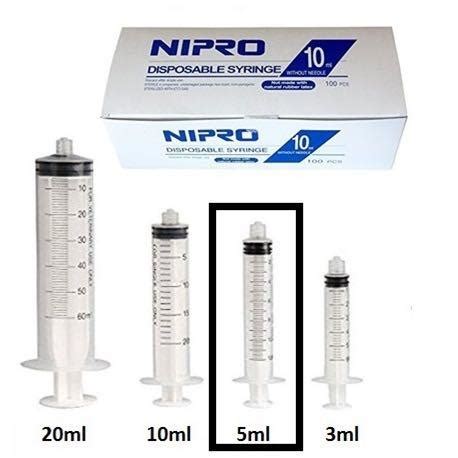 Nipro Syringe Without Needle Cc Luer Slip Pc Bx Health