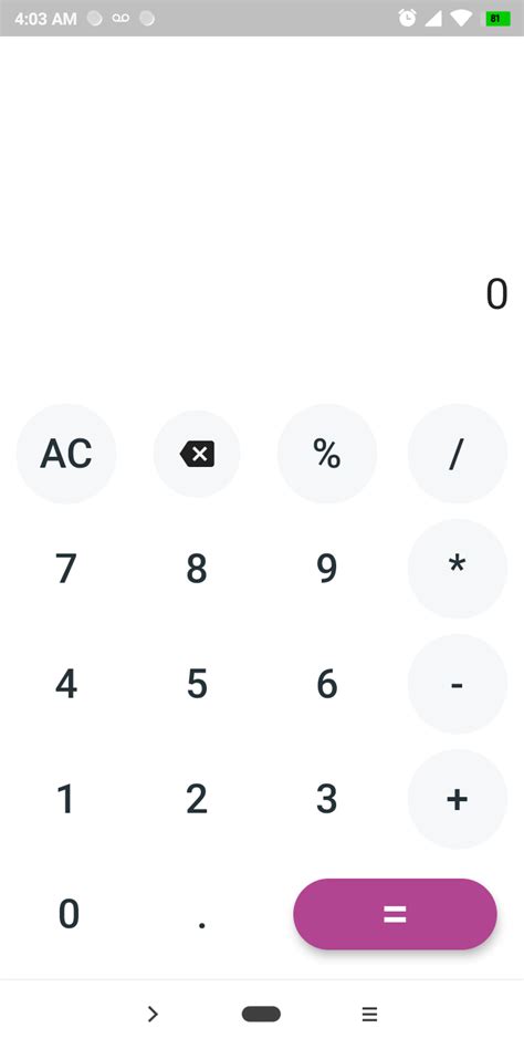 Flutter Calculator