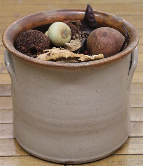 Sold Price Decorated Stoneware Crock Single Blue Tulip Filled With