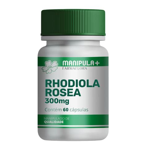 Rhodiola Rosea 300Mg 60Cápsulas Manipula Mais Farmaflora Farmácia de