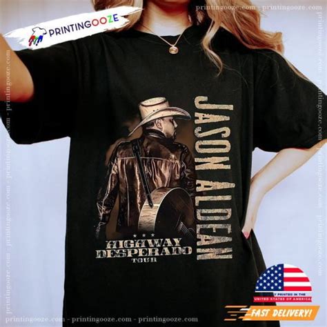 Jason Aldean Tour 2023 Highway Desperado T Shirt