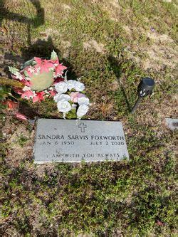 Sandra Faye Sarvis Foxworth 1950 2020 Mémorial Find a Grave