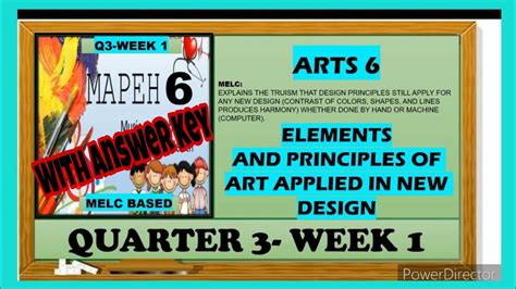 Mapeh 6arts Element And Principles Of Art Applied In New Design