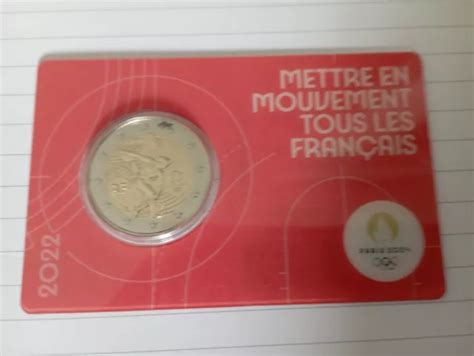 COINCARD BU 2 Euros Commémorative France 2022 JO Paris 2024 Olympic