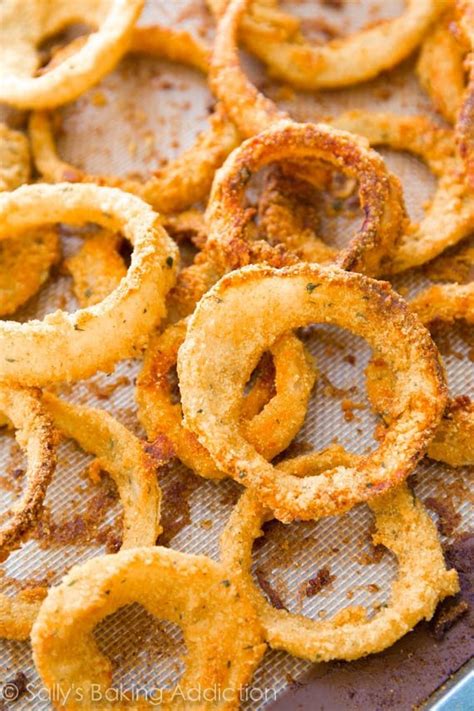 Crispy Baked Onion Rings Sally S Baking Addiction