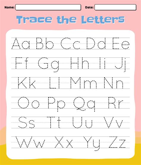 Alphabet Worksheets Uppercase Lowercase Letter Tracing 8 Free Pdf Printables Printablee