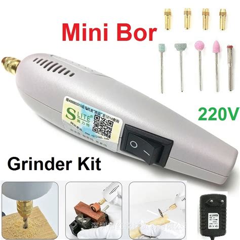 Jual Bor Mini Grinder Set Kit Mini Drill Alat Ukir Mini Gurinda Listrik