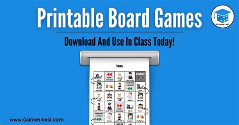 Free Printable Board Games And Templates | Games4esl