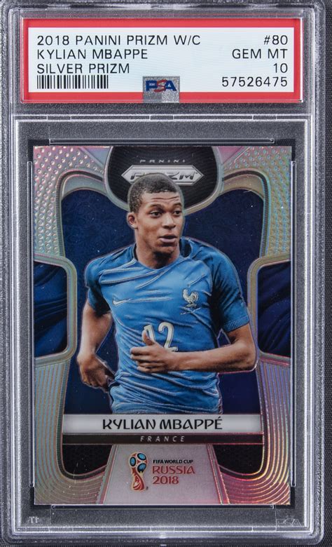 Lot Detail 2018 Panini Prizm World Cup Silver Prizm 80 Kylian Mbappe