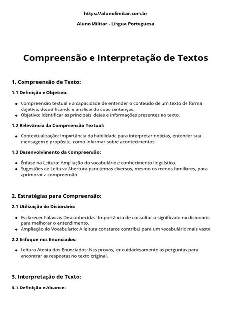 Exercícios De Compreensão E Interpretação De Textos Pdf