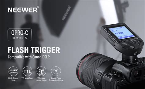 Neewer Qpro C Ttl Wireless Flash Trigger Compatible With Canon S