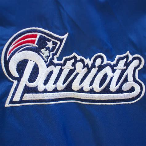 Red and Blue Full-Zip New England Patriots Vintage Jacket