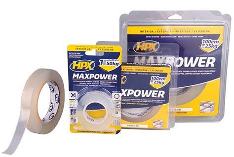 Hpx Max Power Transparent Dvostrano Lepljiva Providna Traka