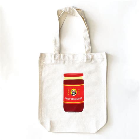 Chilli Crisp Tote Bag Chilli Oil Lao Gan Ma Tote Bag Etsy