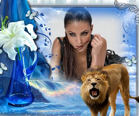 It Smichelle S Wildlife Frames Nature Lion Flowers