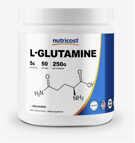 Nutricost L Glutamine Powder Pure L Glutamine Mg Per Serving