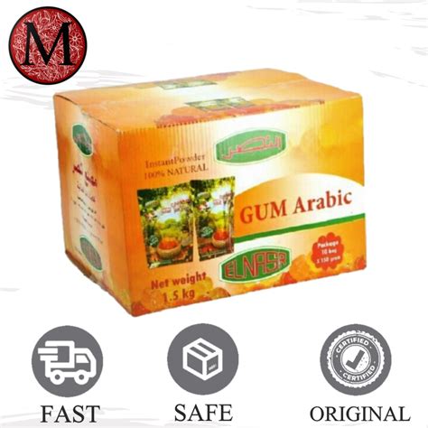 Arabic Gum Gum Arab Al Manna 1 Box 10 Packets Shopee Malaysia