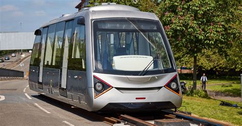 Pictures As Coventry S Hotly Anticipated Very Light Rail Train And Track Showcased In City