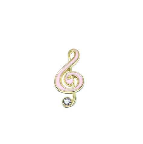 Music Note Pink Enamel Pin Finox