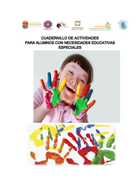 Cuadernillo De Actividades Para Educacion Especial Este Programa Es