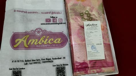 One Of Our Customer Saree Review Of Ambica Shopping Wedding Mall