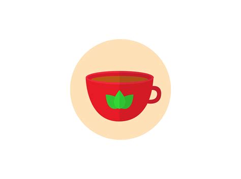 Chinese New Year Cup Tea Flat Icon Graphic by humanbeing studio ...