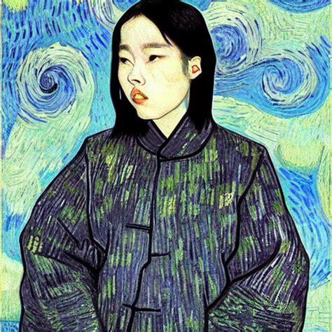 Krea Ai Korean Billie Eilish By Vincent Van Gogh