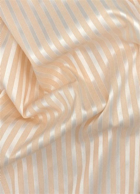 Soft Orange Stripe Fabric, Polyester Satin Striped Fabric, Shiny ...