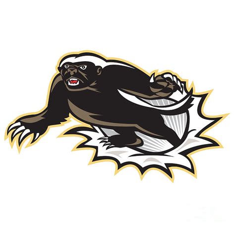 Honey Badger Mascot