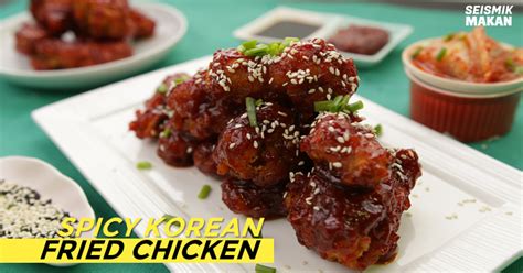 Resepi Spicy Korean Fried Chicken Ayam Goreng Lazat Dan Pedas