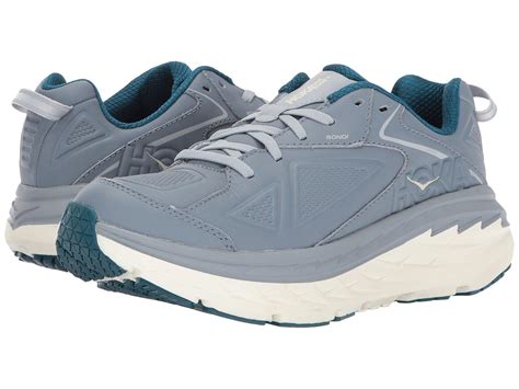 Hoka One One Bondi Leather (black) Women's Running Shoes in Blue - Lyst