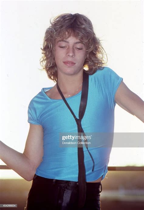 Singer Leif Garrett Poses For A Portrait Session Wearing Spandex In