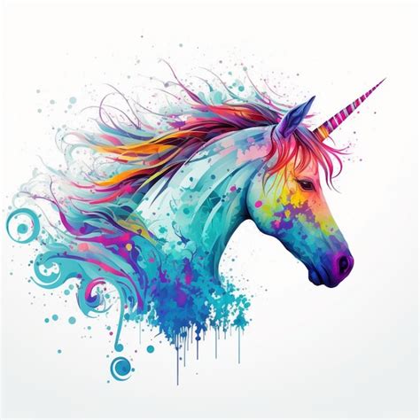 Premium Photo | Abstract watercolor fantasy galaxy unicorn