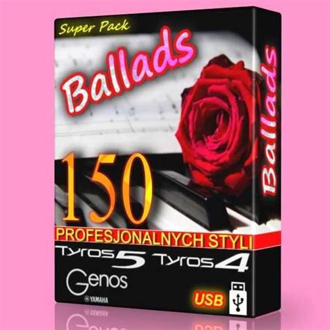 Zestaw Styli Disco Pop Rock Ballads Do Yamaha Genos Tyros Psr Usb