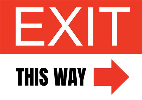 Free Architecture Exit Signage Template Edit Online And Download