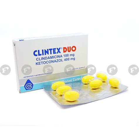 Clintex Duo Clindamicina Base 100 Mg Ketoconazol 400 Mg Caja De 7