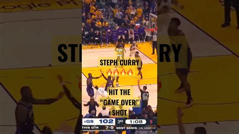 👨‍🍳 Steph Curry Hit The “game Over” Shot From 3 Dell “could T Believe